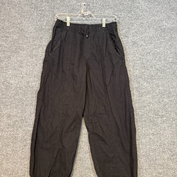 Zara Pants Womens Small Black Joggers Parachute Stretch Waist Pull On Comfort - Picture 3 of 9